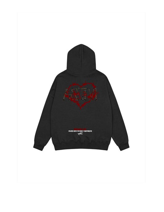 ASTLVI THORN HEART HOODIE (BLACK)